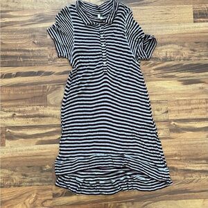 We The Free Maroon and White Striped Dress